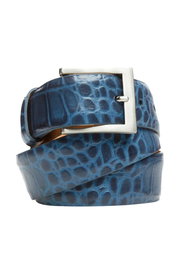 Embossed Crocodile Belt